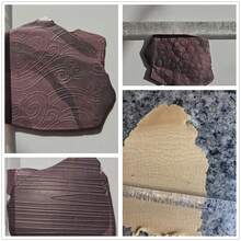 亚克力纹理擀面杖 DIY 粘土工艺工具 花朵图案泥压花擀面棍 陶瓷陶艺压花棒