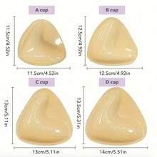 Women's Invisible Breast Stickers, Suitable For Bras, Swimwear, Tube Tops, Daily Use, Hypoallergenic Silicone Breast Stickers, Self-Adhesive Silicone Patches, Reusable, Sports Close-Fitting Pads - 彩色 - 查看 6