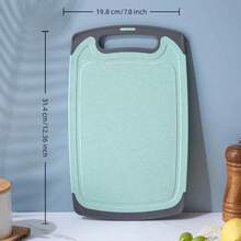 1 片双面砧板 抗菌防霉 家用辅助食品砧板 水果砧板 粘性厨房砧板 刀板 烹饪用具