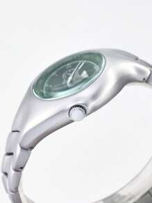 Y2K 男士不对称复古时尚石英表，独特的小众扭曲设计，适合日常生活和节日礼物