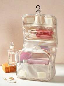 Travel Makeup Bag Waterproof Toiletries Organizer High Quality Women Neceser Bathroom Hook Wash Pouch Hook Storage Bag Bag For School School Accessories School Stuff Travel Essentials Holiday Vacation Duffle Bag Luggage Suitcase Travel Bag For Women