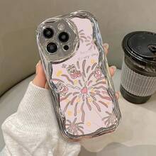 Fundas para celular 11, 12, 13, 14, 15, 16 Plus, Pro, Promax, XSMAX, XS/X. Diseño ondulado electrochapado. Alta gama, calidad superior. - Blanco - Ver 1