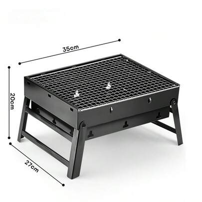 Portable Outdoor Stainless Steel Foldable Barbecue Grill Carbon Oven Camping Bbq Meat Roast Stand For Outdoor Gathering