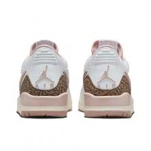 Nike Jordan Legacy 312 Low-Top Comfortable Anti-Slip Retro Basketball Shoes, White & Pink, Women - White Powder - View 5