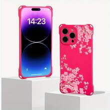 Funda para teléfono 1 pieza. El diseño de patrón de flores de rama rosa te permite colgar una funda para teléfono en las cuatro esquinas. Es adecuado 16 Plus 14 Pro 12 15 13 Fundas blandas impresas de TPU - Colores mixtos 3 - Ver 2