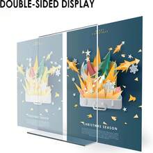 1pc Premium Acrylic Display Stand - Durable Transparent Tabletop Menu Holder, Suitable For Restaurants, Offices, Homes And Stores - Multicolor - View 4