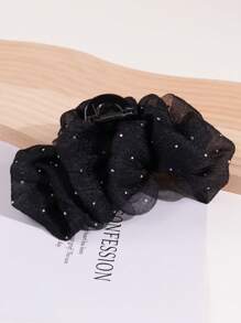1pc Glittery Oversized Bowknot Hair Claw Clip Elegant