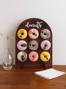 1 套 26*35 厘米拱形木纹风格木制甜甜圈支架、甜点架、派对甜甜圈蛋糕架板甜甜圈墙甜甜圈展示板、婚礼生日婴儿送礼会周年纪念仪式派对餐厅餐桌装饰、朋友聚会厨房 DIY 烘焙甜点展示架、婚礼派对装饰用品、婚礼装饰、夏季假日婚礼新娘送礼会宴会桌中心装饰品、派对用品 - 木紋拱門 - 查看 7