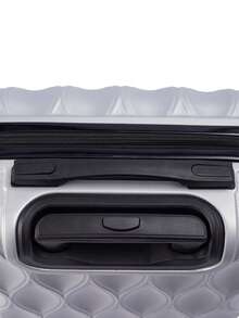 Living And Home 20-Inch ABS Hardshell Suitcase (35*20*58cm) - Scratch-Resistant With Combination Lock - Silver 35cm W X 20cm D X 58cm H - View 8