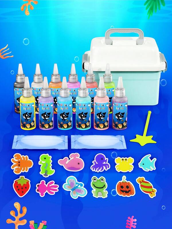 23/30/32 piezas Juguete de agua mágica DIY, Conjunto de agua manual para niños, Agua mágica, Cultivar la capacidad práctica y la alfabetización científica de los niños, Juego de niñas, Regalo perfecto para niños y niñas de 3+ años, Adecuado para el tiempo de juego de verano con amigos y familiares, Vuelta al colegio