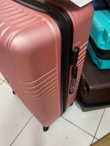 LARGE 40kg Carry-On Suitcase On  Happy Travel Suitcase POLYPROPYLENE - Rose Gold - View 5