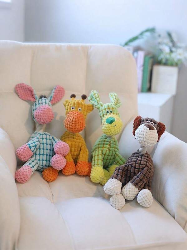 1 Squeaky Dog Toys, Suitable For Dogs That Like To Chew. These Bear - Shaped Dog Toys Are 10 Inches Tall And Not Easily Damaged. They Can Keep Dogs Busy. They Are Indestructible Bear - Shaped Toys, Plush Toys Filled With Soft Fabric, Suitable As Gifts For Pet Training Rewards.