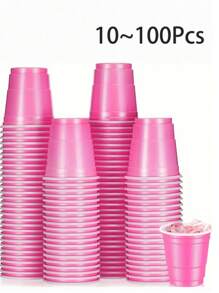 100 pièces Verres à shot en plastique, verres à shot miniatures polyvalents en plastique de 2 oz, verres à shot miniatures jetables de 2 oz, tasses à cocktail jetables, tasses à boissons, tasses d'échantillonnage, petites tasses réutilisables faciles à nettoyer pour les spiritueux, les cocktails, les jus et les sauces, convenant à toutes les réunions, jeux de fête, photos de fête, vacances, fêtes, fêtes d'Halloween ou de Noël