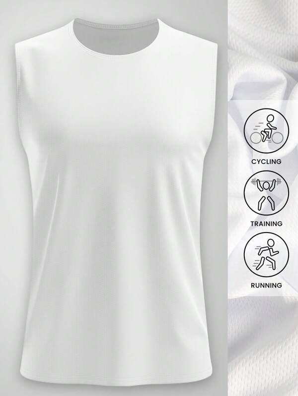 Men's Sleeveless Vest, Suitable For Summer Gym Workout, Outdoor Running Exercise, And Leisure Outings