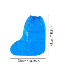 2 piezas de Cubiertas desechables para zapatos de lluvia - Impermeables, antideslizantes, de plástico duradero, cubiertas de pie de plástico transparente para actividades al aire libre, fáciles de poner y quitar, impermeables, protección contra la lluvia