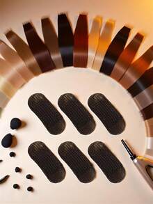 4 件装 Bump It Up 插入式发夹隐形发量底座垫头发造型配件工具适用于女士、学校用品