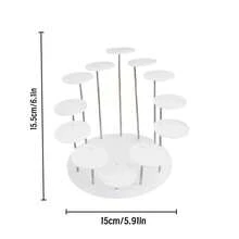 Acrylic Ring Display Stand, Multi-Type Ceramic White Jewelry Organizer Holder For Rings, Tabletop Display - Multicolor - View 18