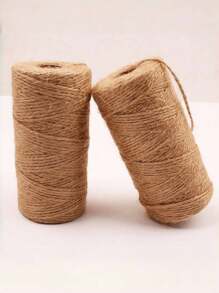 1 Roll 100m Yellow Hemp Rope, Hemp Rope For Retro Packaging, Labels, Photos, Gifts, Tags, Garden, Gift Wrapping Use, DIY Jewelry Decoration Retro Braided Rope, Hang Tags, Binding Rope, Wedding Decor, Festivals