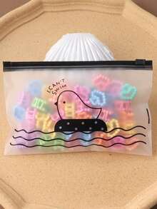 20pcs Colorful Mini Beaded Heart Hair Clips, Cute & Sweet, Gentle On Hair, Versatile Bangs & Side Hair Clips, Hair Accessories - Multicolor - View 3