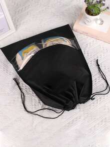 Drawstring Shoe Bag, Travel Storage Bag, Drawstring Closure, Portable Waterproof Shoe Bag, Multi-Functional Storage Bag, Shoe Organizer Bag, Waterproof Beach Bag, Unisex, Travel Essentials, Back To School