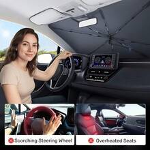 360° Rotating Car Sunshade - Foldable Handle And Storage Bag, UV Protection For SUV/Truck/Sedan, Essential For Summer, Car Sun Visor, Car Curtain, Foldable Design, Durable Sunshade - one-size - View 3