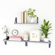 Floating Shelves Set Of 3 Rustic Mounted Shelf, Wall Shelves For Room Decor, Bedroom, Living Room, Kitchen, Bathroom, Office