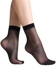 10/20/30 Paar einfarbige Socken in Knöchelhöhe, einfach & praktisch vielseitig einsetzbar, Herbst - Schwarz - Übersicht 7