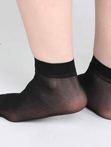 10/20/30 Paar einfarbige Socken in Knöchelhöhe, einfach & praktisch vielseitig einsetzbar, Herbst - Schwarz - Übersicht 8