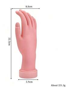 2/1 件美甲工具假手美甲练习手，灵活的软塑料手模型，用于美甲培训、沙龙练习和 DIY 设计，关节活动手指用于凝胶抛光、丙烯酸和浸粉应用，非常适合初学者、学生、专业人士，非常适合圣诞节礼物和情人节美甲套装 - 彩色 - 查看 12