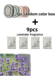 2/5/10pcs Household Long-Lasting Deodorant Perfume Tablets With An Extra 1 Case - Solid Perfume Deodorant Tablets, Suitable For Home, Car, Luggage, Bathroom, Bedroom, Wardrobe And Toilet