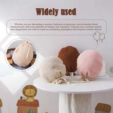 3色泰迪绒气球 儿童房装饰配件 INS风舒缓气球 北欧风墙挂装饰品 礼物 - 彩色 - 查看 8