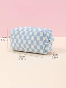 1Pc Blue And White Knitted Soft Classic Waterproof Large Capacity Travel Portable Classic Octagonal Bag Makeup Bag For Women Girls, Makeup Bag Makeup Pouch Skincare Bag Toiletry Bag Packing Cubes, Travel Essentials Cruise Essentials Dorm Essentials, Wedding Bridesmaid Gifts, Mom Gifts, Birthday Gifts, Bathroom Living Room Bed Lip Oil Organizer, Nail Polish Organizer Makeup Travel Toiletry Organizer Gifts Storage Zipper Accessories Nail Bag, Makeup Bag, Make Up Pouch, Makeup Bags,Cosmetic Bag,Makeup Organiser,Travel,Makeup Pouch,Bag,Vanity,Make Up Pouch,Travel Essentials,Pouch Bag,Travel Essential,Vanity Accessories,Small Makeup Bag,Makeup Pouch,Cosmetic Bag,Travel Essential,Large Capacity,Large Makeup Bag,Christmas Gifts,Pouch,Travel,Gifts For Women Travel Essential,Pouch,Clutch / Small Handbag, Makeup Organizer,Makeup Organize,Pouch,Brush Holder,Mini Pouch,Large Capacity Pouch,Gifts For Women,Christmas Gifts,Gift Ideas For Women LZEG - Xanh và trắng - Xem 5