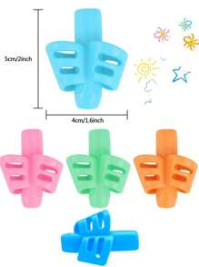 3 peças/6 peças/9 peças/10 peças/12 peças Conjunto de Suporte de Caneta de Cor Sólida para Crianças, Suporte de Caneta Corretor de Postura, Ferramenta de Assistência Especial de Escrita para Crianças em Idade Pré-Escolar que Estão Aprendendo a Escrever, Adequado para Aprendizado Diário e Trabalho de Escritório, Volta às Aulas, É um Presente Ideal para Crianças