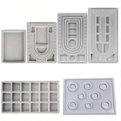 Flocked Bead Board For DIY Bracelet Necklace Beading Jewelry Making Organizer Tray Design Craft Measuring Tool Accessories