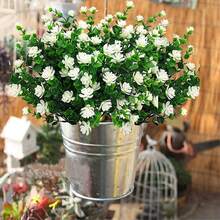 1 Bouquet Artificial Flowers For Outdoor Decoration, Fake Flowers UV Resistant Lifelike Artificial Plants Suitable For Garden, Terrace, Porch, Window Box, Home Decor Indoor And Outdoor - Multicolor - View 4
