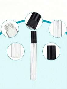 Bộ 6 chai xịt nước hoa bằng nhựa 3ml có thể tái sử dụng | Không chứa thủy ngân, dụng cụ xịt du lịch có thể tái sử dụng, bao gồm ống tiêm, ống nhỏ giọt và phễu, thích hợp cho mỹ phẩm và nước hoa, dụng cụ chiết nước hoa, chai nước hoa có thể tái sử dụng thiết yếu khi đi du lịch. - Nhiều màu - Xem 3