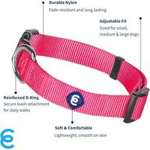 Pet Basic Dog Collars - French Pink - View 2