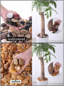 Pebles decorativos blancos adecuados para jardines y hogares - Piedra natural pulida de 2-3cm, adecuados como macetas de flores, jarrones, acuarios, peceras y decoraciones navideñas para interiores y exteriores. Muy adecuadoscomo piedra pavimentada para terrazas, balcones y jardines de patios.