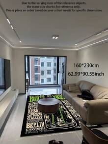 سجادة مساحة مطبوعة بزجاجة الطب والجمجمة العتيقة - سجادة كبيرة من البوليستر، مناسبة لغرفة المعيشة وغرفة النوم والديكور المنزلي - باللون الأسود مع تصميم جرافيك أخضر وأبيض - مثالية لحفلات هالوين أو الموضوعات، سجادة المدخل، ديكور غرفة غوثي، سهلة التنظيف؛ ديكور غرفة أنيق وسجاد ديكور منزلي جميل في الإقامات المنزلية