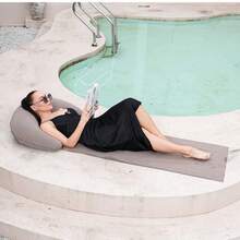 Outdoor Camping Foldable Inflatable Beach Mat, Compact, Convenient And Simple Camping Outdoor Mat, Suitable For Beach Parties Bathroom Decor - Multicolor - View 5