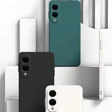 Simple Solid Color Anti-Silicon TPU Mobile Phone Case For Compatible With Samsung S25/S25Plus/S25Ultra/S25Edge/S24/S24Plus/S24Ultra/S24FE/S23FE/S23/S23Plus/S23Ultra/S22/S22Plus/S22Ultra/S21/S21Plus/S21Ultra/S21FE This Is A Lightweight And Beautiful Mobile Phone Case For Men And Women Waterproof Shockproof Anti-Fall Scratch Resistant - Black - View 3