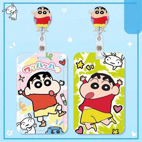CRAYON SHINCHAN CRAYON SHINCHAN 1 Stück Crayon Shin Chan süße Shin-Can Studenten Essenskarte, Bus Karte, Kartenhalter, verbotene Karte