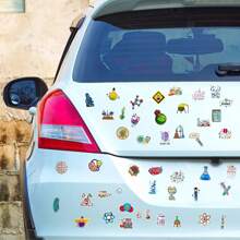 50Pcs/100pcs Science Stickers, Funny Chemical Biology Laboratory Kindle Stickers For Teens Adults, Vinyl Waterproof Stickers For Water Bottle Party Decoration Laptop Scrapbook Window