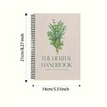 Mindfulness And Herbal Planning | Includes 20 Unique Recipes With Health Benefits – From Soothing Chamomile To Invigorating Mint And Ginger | Spiral-Bound, English Text, Health Journaling|Educational Notebook|Quality Paper Material, School Supplies, Back To School