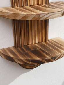 1 件/2 件几何壁挂式搁板、木质浮动搁板、用于壁挂式储物的质朴木质搁板、用于卧室厨房的壁挂式木质展示架、用于马桶上方壁挂式搁板的浮动搁板小型壁挂式农舍装饰 - 波西米亚风浮动壁挂式储物和展示架，适用于浴室、卧室、厨房、入口通道、农舍家居装饰、春夏墙壁装饰