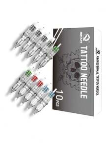 DQFART Ink Needle Box, Mixed Needles 1RL 3RL 5RL 7RL 5RS 7RS 7M1 9M1 7RM 9RM. Disposable Tattoo Needle Round Shader, Tattoo Supplies Suitable For Most Tattoo Guns - Multicolor - View 8