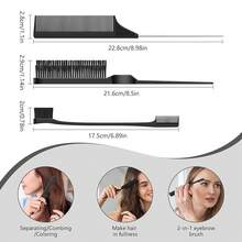 Curl Defining Brush, Curly Hair Brush, Slick Back Hair Brush, For Combing And Shaping Curls In All Hairstyles To Reduce Pulling (Beige) - Black - View 6