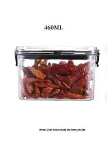 1 lọ đựng kín 460ML-1800ML, hộp đựng thực phẩm gia đình, hộp đựng hạt, ngũ cốc và đồ ăn nhẹ cho nhà bếp, tủ lạnh - Trong sáng - Xem 15