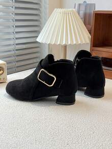 Comfortable Non-Slip Ankle Boots For Girls - Perfect For Indoor And Outdoor Travel In Fall And Winter - Black - View 8