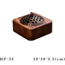 South American Walnut Solid Wood Incense Burner, Indoor Aromatherapy Burner With Sandalwood Incense, Tea Ceremony Decoration Gifts Birthday Graduation